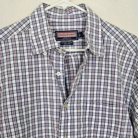 Vineyard Vines Murray Shirt 💯 Cotton Size Large EUC - Picture 2 of 6